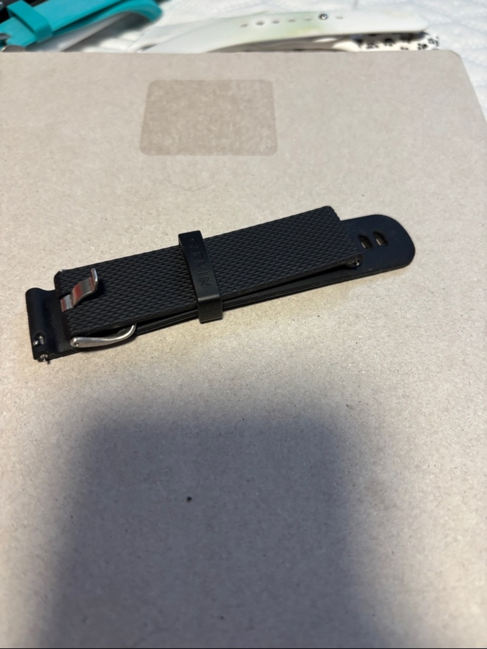 Black Silicone Men's Apple Watch Strap - Unbranded‎